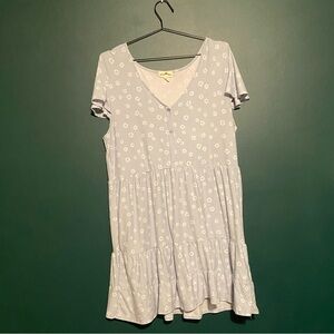 Derek Heart Sky Blue Floral Dress